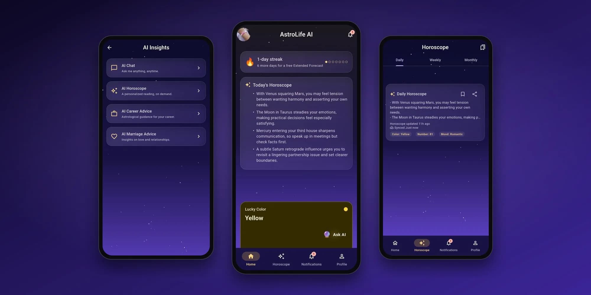AstroLife AI App (Android & iOS) — cover image